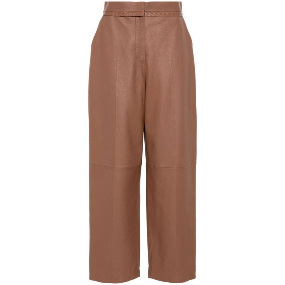 Fendi Women Pantaloni In Pelle